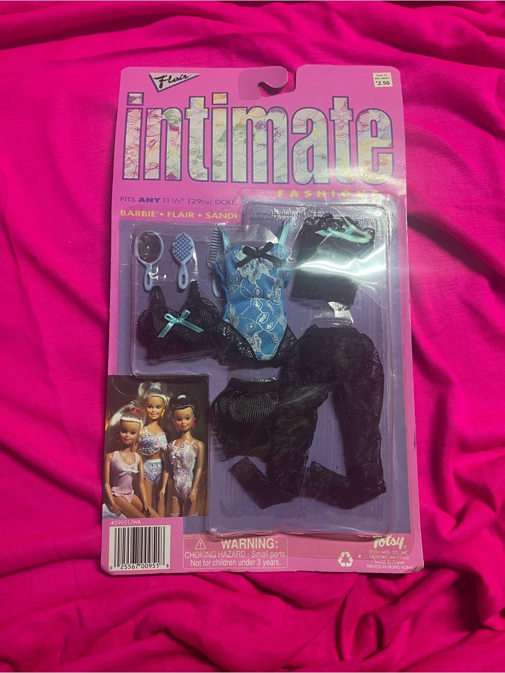 NRFB vintage Barbie Clone Totsy "Flair" Intimate Fashions Lingerie Outfit Ser